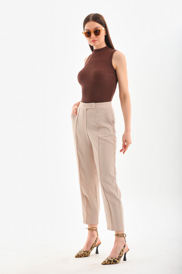 One Button Formal Pants