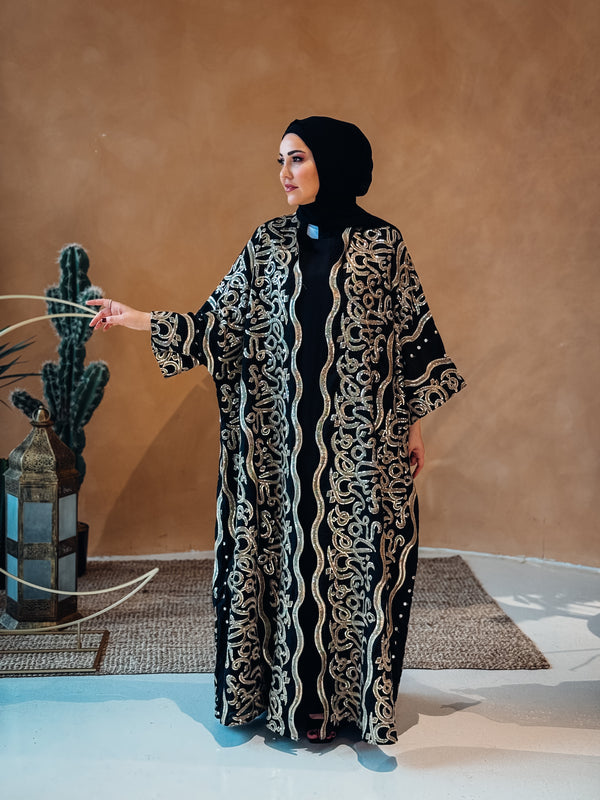 Arabic embroidery luxury abaya