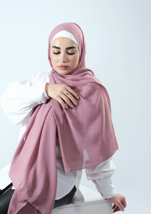 Grape crepe chiffon hijab