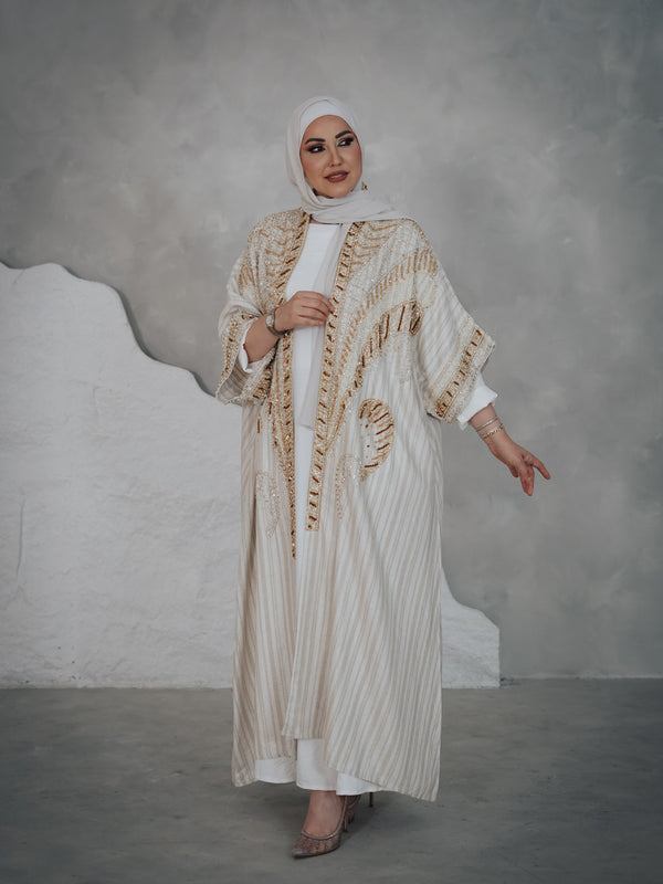 Abaya with luxurious and elegant embroidery