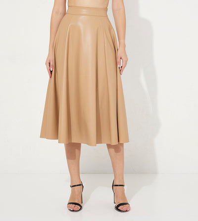 Dazy high waist leather skirt
