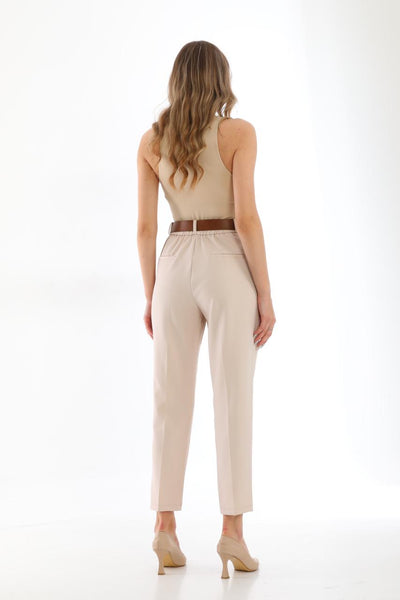 formal pants with Brown belt