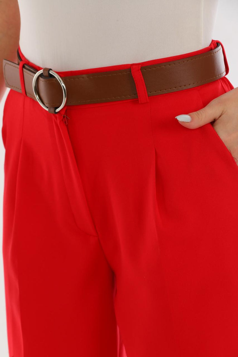 formal pants with Brown belt