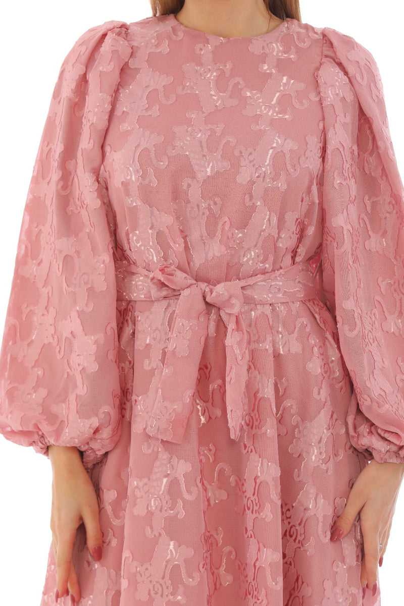 silk embroidery maxi dress