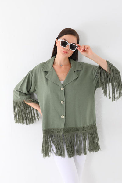 Fringes style shirt