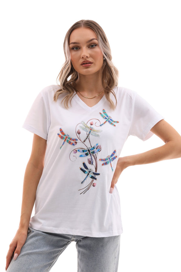 t shirt with butterflies