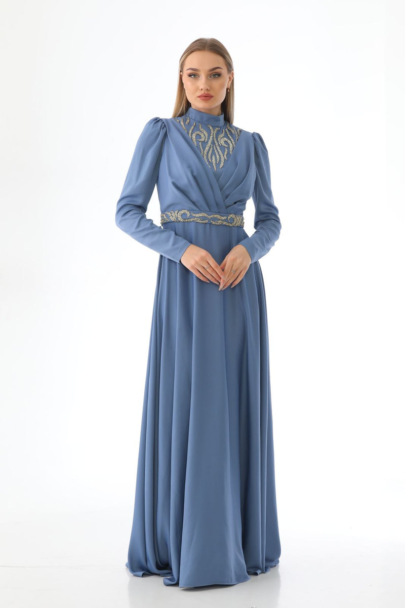 Chest & belt Crystals occasion dress