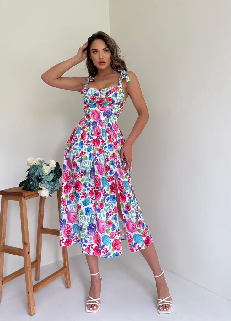 floral summery short dress