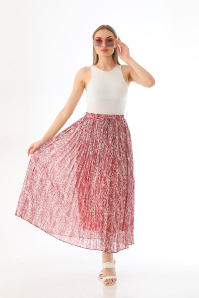 printed plessite skirt