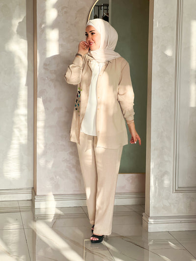 Butterflies embroideRed wide Lenin Takim