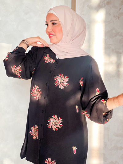 Floral embroidery takim