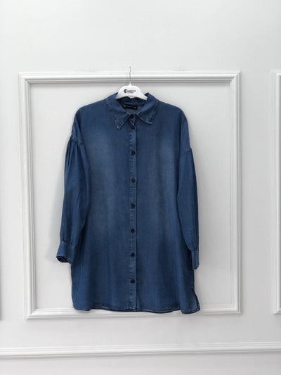 plain denim shirt
