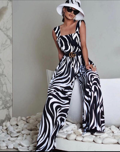 Zebra style Jumpsuit