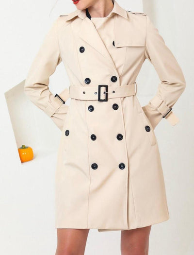 waterproof midi coat