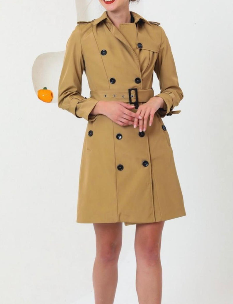 waterproof midi coat