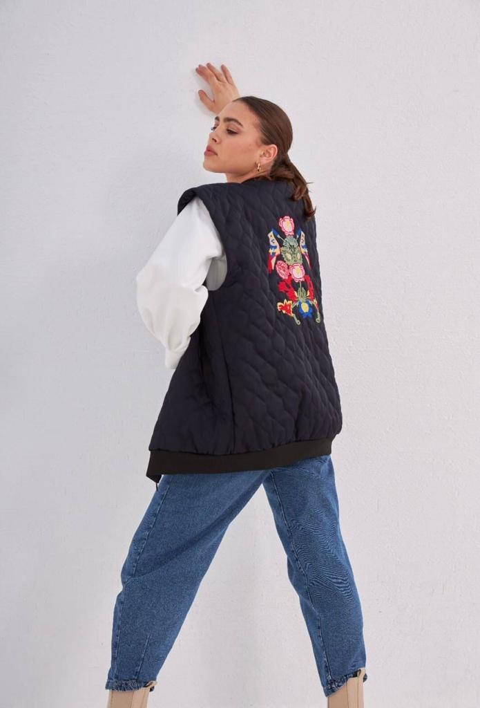 colorful back EmbroideRed  waterproof vest