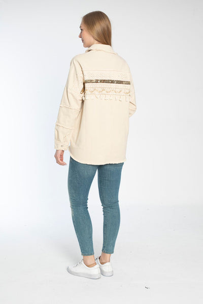 back line EmbroideRed jacket