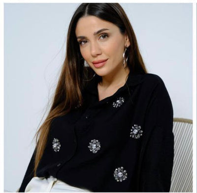 flower stone chest shirt
