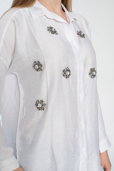 flower stone chest shirt