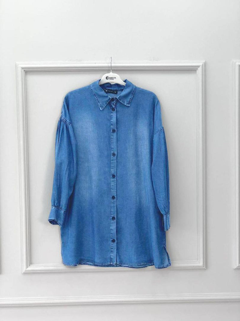plain denim shirt