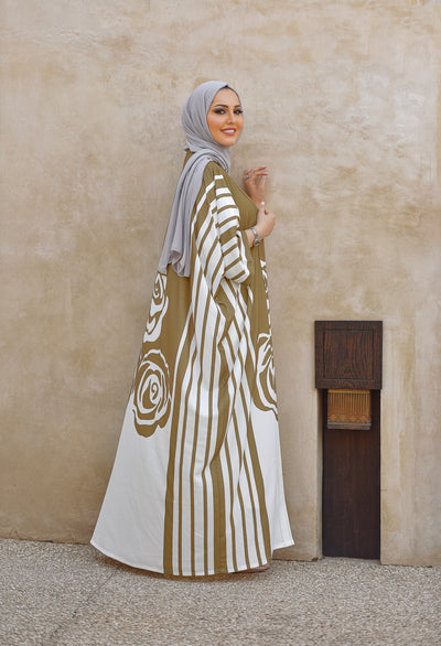 Flower Designed abaya