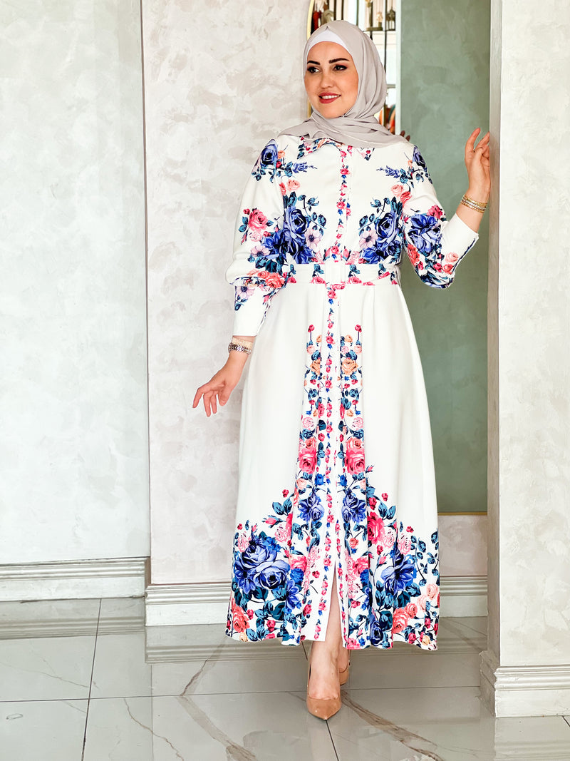 Dark floral maxi dress