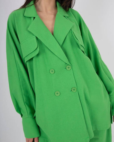 4 button wide designed pocket  top takim