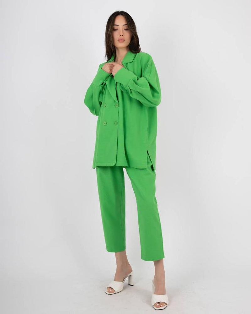 4 button wide designed pocket  top takim