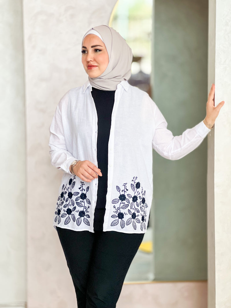 Black & White Floral shirt