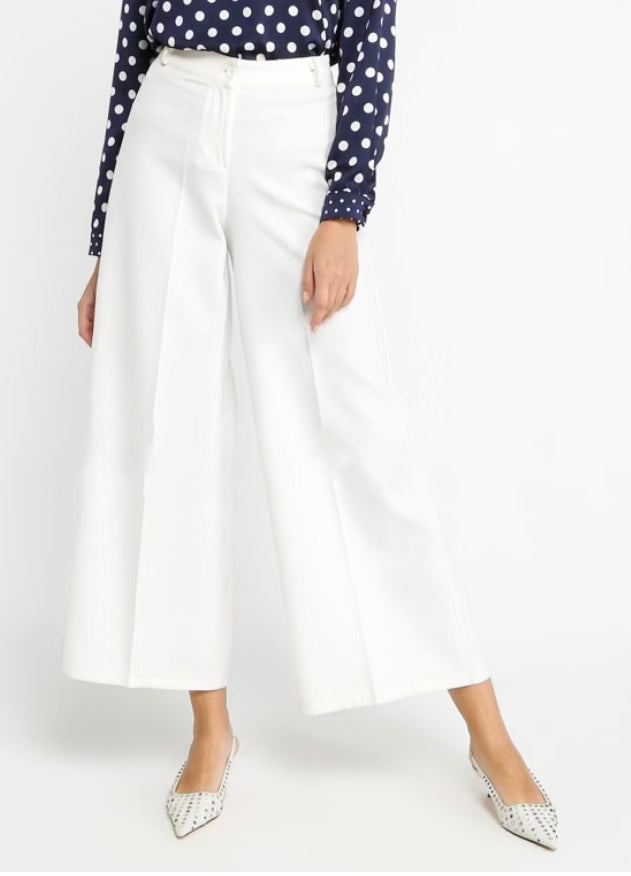 wide White pants