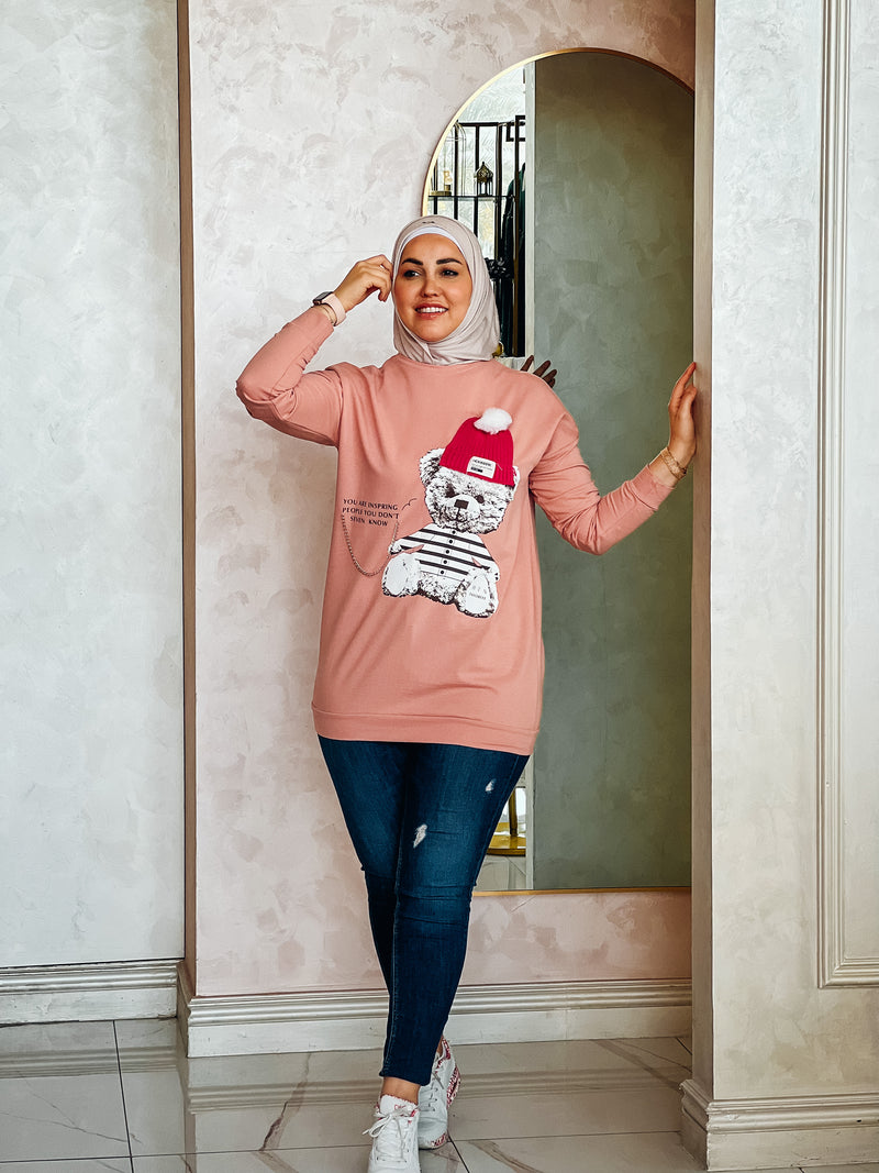 sweat shirt with triko hat bear