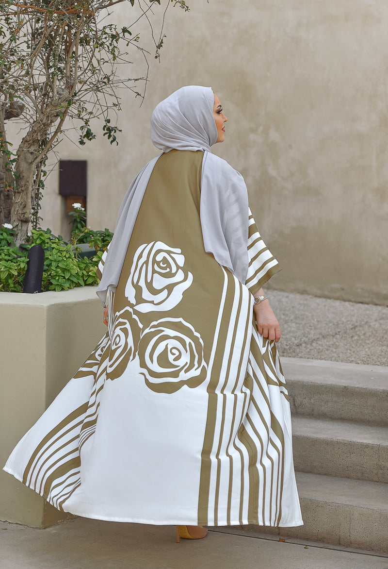Flower Designed abaya