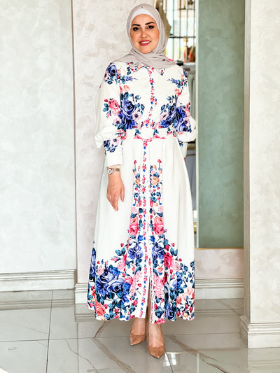 Dark floral maxi dress