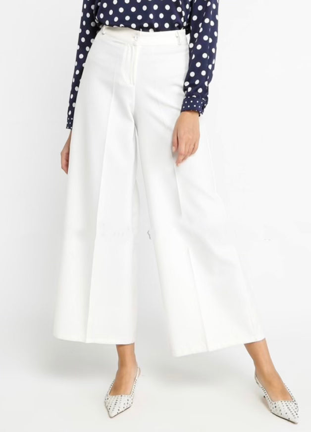 wide White pants