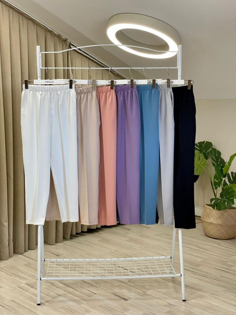 fabric elastic waist pants