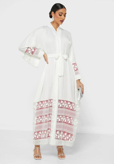 floral embroidery abaya