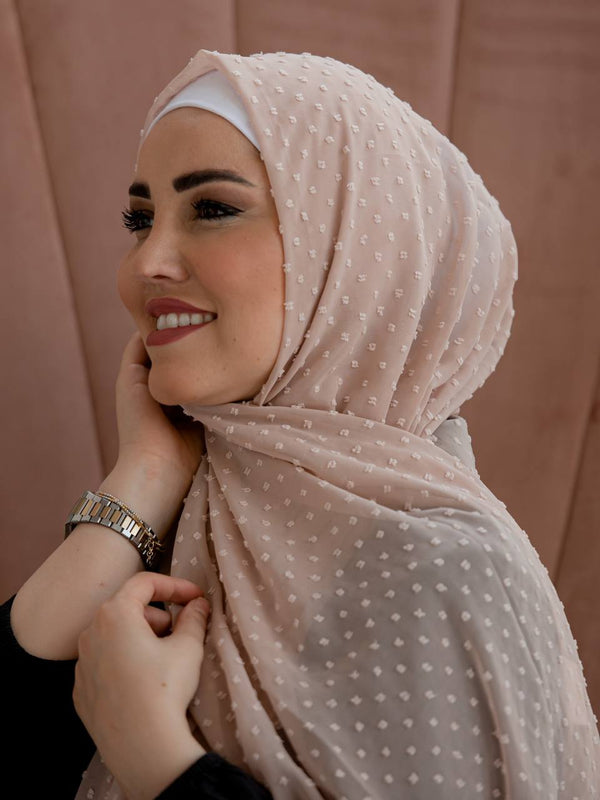 Detailed chiffon hijab