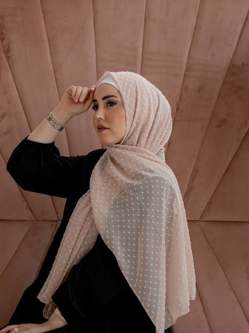 Detailed chiffon hijab