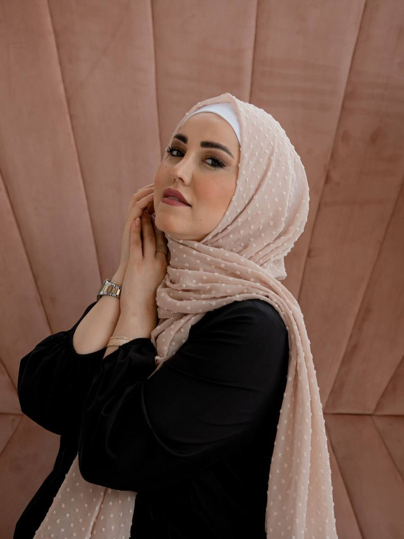 Detailed chiffon hijab