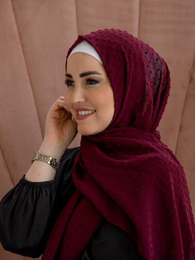 Detailed chiffon hijab
