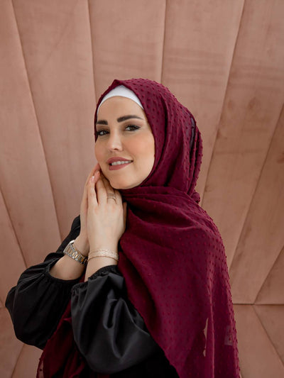 Detailed chiffon hijab