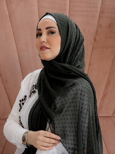 Detailed chiffon hijab