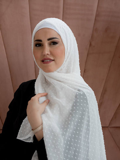 Detailed chiffon hijab
