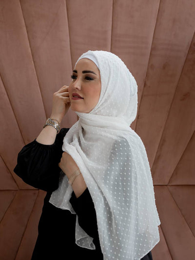 Detailed chiffon hijab