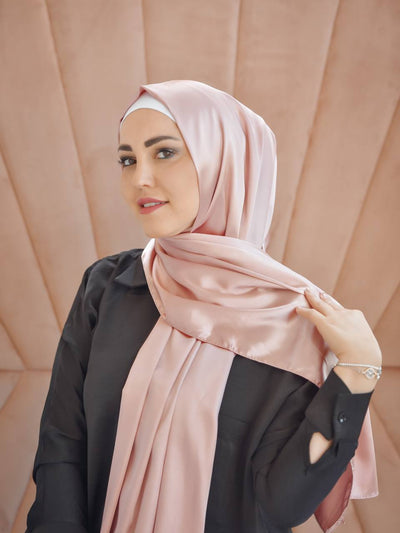 Plain silky hijab