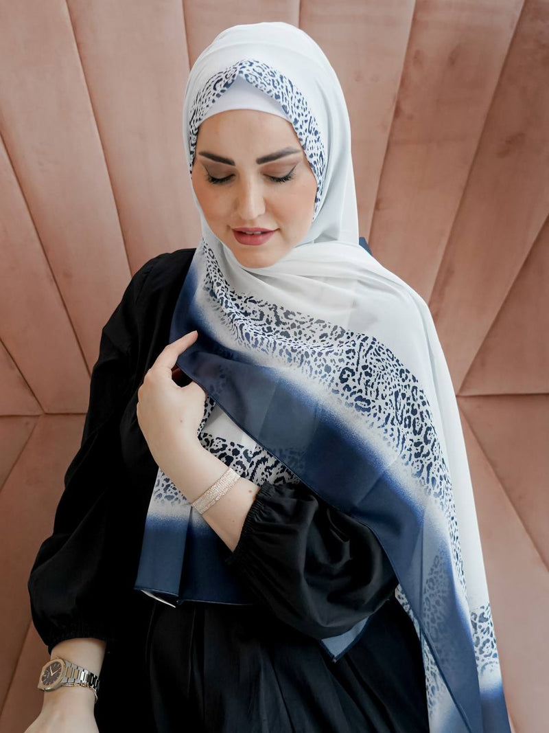 Tiger printed contour hijab – MARVELLA by Rasha