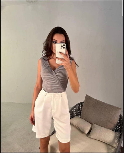 Drape triko vest