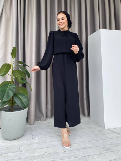 puff sleeve and skirt pant takim