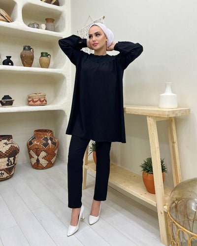 buttoned collar Lenin summery takim