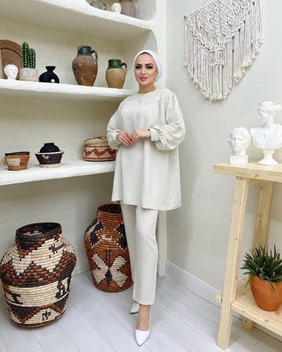 buttoned collar Lenin summery takim